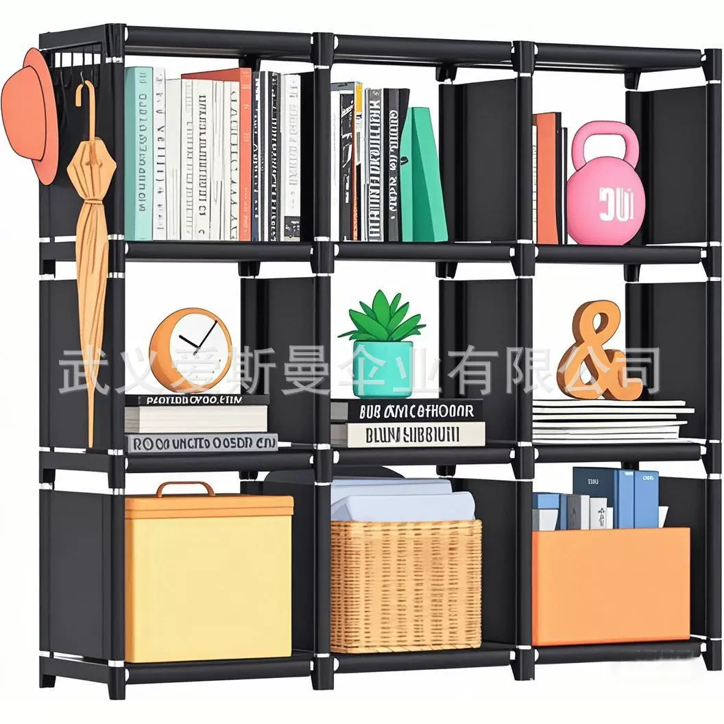 简易书架书柜置物架收纳储物柜经济型落地出租屋用品好物省空间