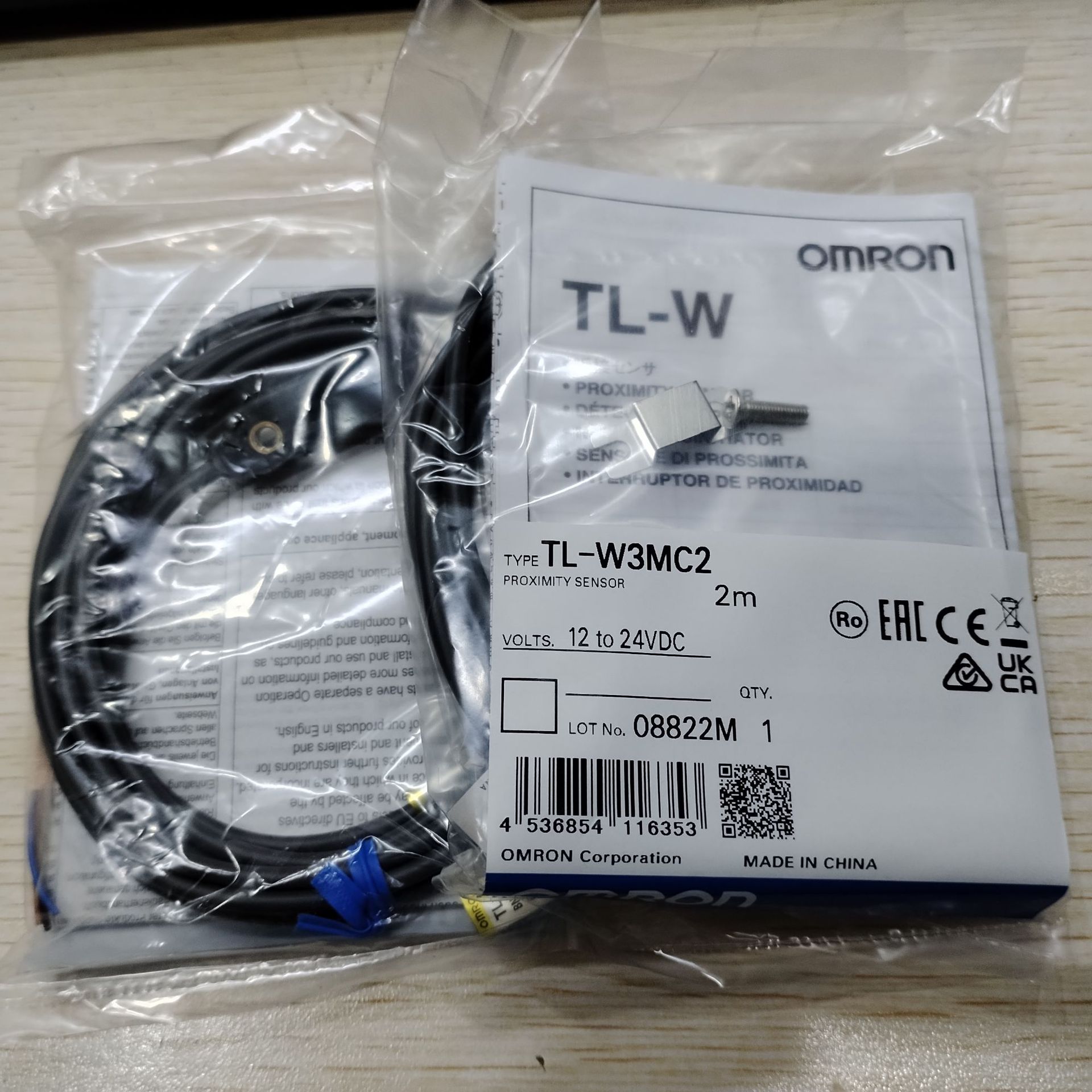 TL-W3MC2 TL-W3MC2 2M接近开关传感器 需要订货1-2周