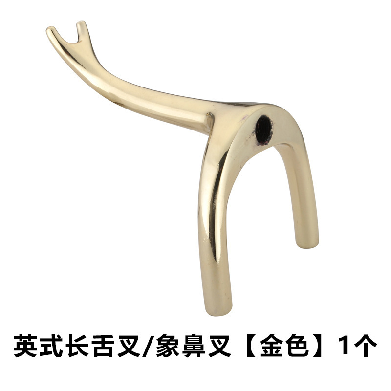 1 golden elephant trunk fork
