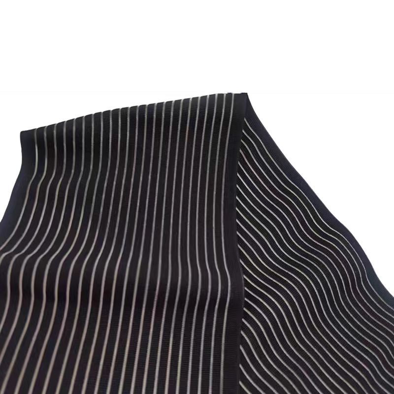 黑色弹力鱼丝松紧带不带毛不可粘魔术贴