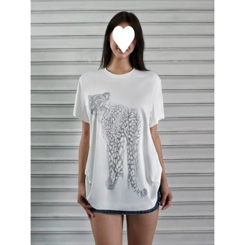 时尚垂感新面料T- shirt 宽松印花上衣|undefined