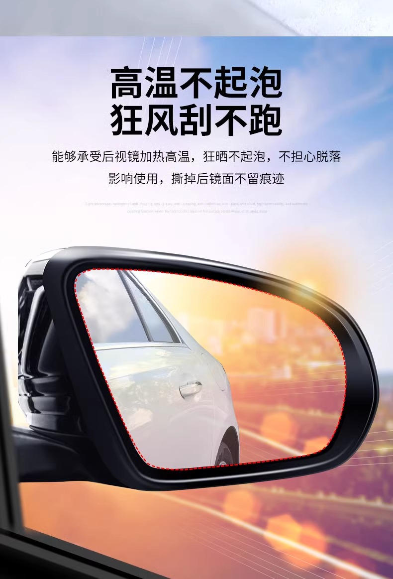 Suitable for Honda Fit Car Rearview Mirror Rainproof Sticker Reversing Mirror 22 Reflective Fourth Generation Waterproof Film Rainproof