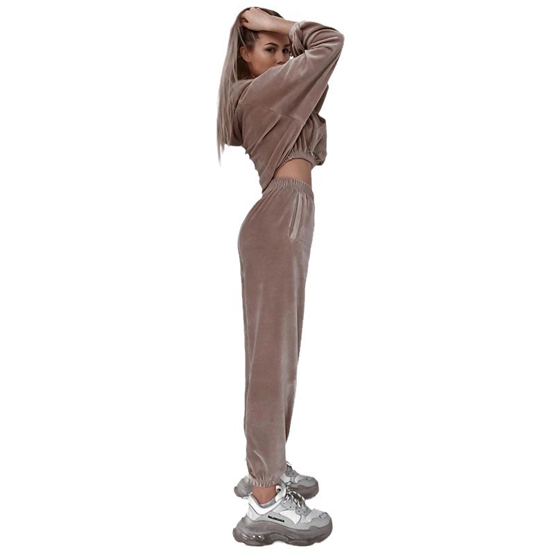 ng2510292 Ng2510292 Ng2510292 2025 On Cross-Border Spring Autumn Fashion Sports European American Women's Sleeve Hooded Sweatshirt And Long Pants_voghion.com