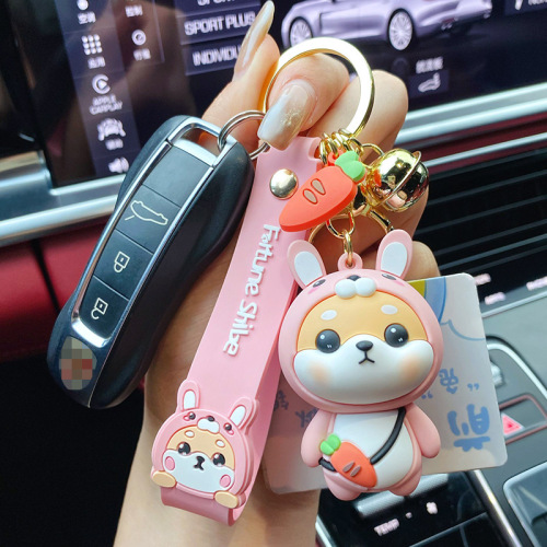 Genuine Xiao Cai Chai Twelve Zodiac Animal Keychain Pendant Cute Shiba Inu Doll Exquisite Backpack Key Chain