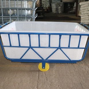 Exported to Thailand and Southeast Asia, Cloth Pushing Cart for Printing and Dyeing Factory/New Pe Material Plastic Barrel Cloth Dyeing Cart