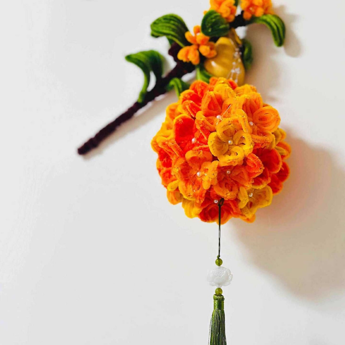 手提桂花燈籠中秋節中國風古風發光漢服裝飾扭扭棒手工DIY材料包