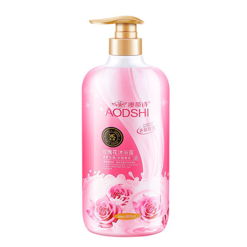 Otis Rose Scented Shower Gel 1L Refreshing, Cleansing, Moisturizing and Beautifying Men and Women Moisturizing Large Bottle Fragrance Shower Gel