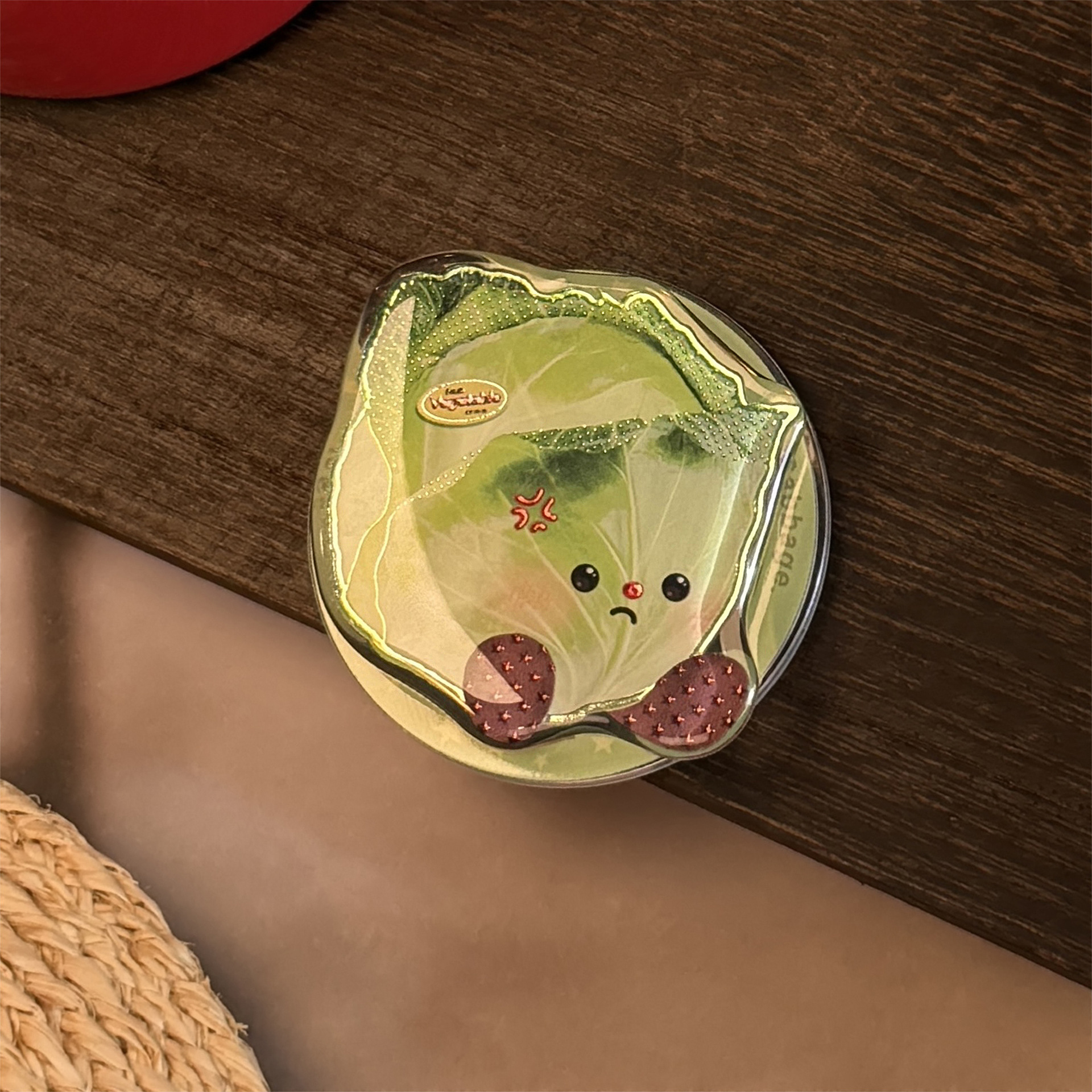 Cartoon vegetal de oro de lipa Magsafe succión magnética soporte de airbag portátil retráctil personalidad avanzada