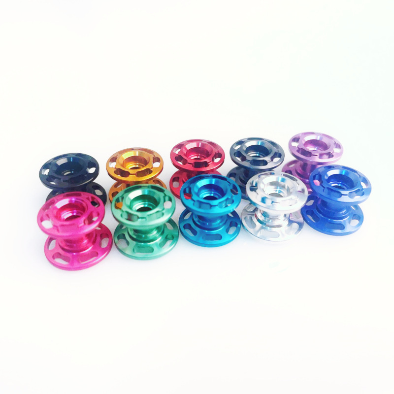 Self-made four-wheel drive accessories 13-12mm aluminum alloy color 2-segment guide wheel, single price