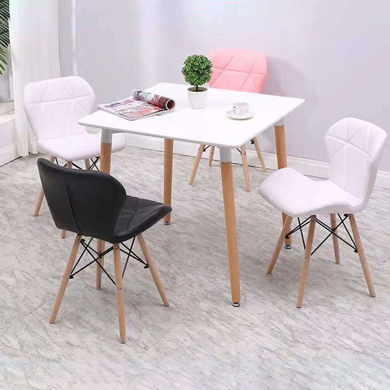 Silla de radar de bolsa blanda, diseño creativo, cafetería, tienda de té con leche, silla de comedor para el hogar, silla Eames, silla de mariposa de bolsa blanda