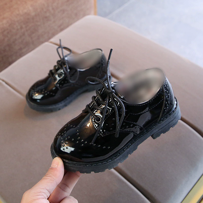 Children's fashionable shoes for leather shoes for boys