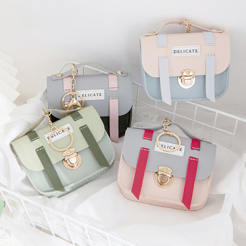 Coin Purse Wholesale Cute Female Creative Mini Compact Cover Lock Coin Bag Keychain Pendant Small Purse
