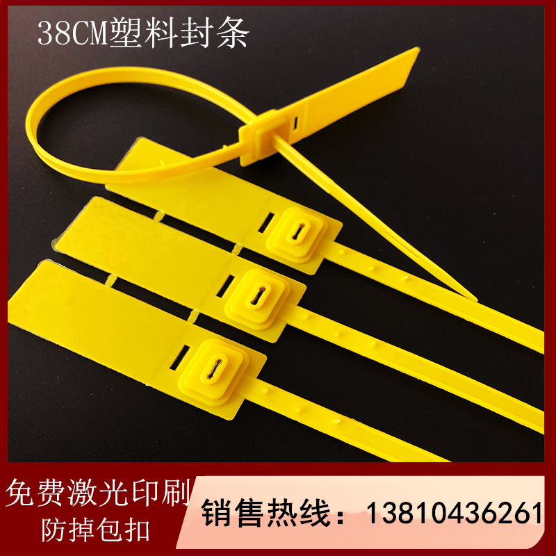 一次性塑料封条集装箱货柜箱防拆扣园林扎带物流封签锁扣防盗防拆