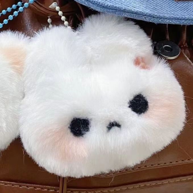 Lindo amor conejo de peluche de juguete colgante estudiante mochila emoticon conejo super lindo llavero regalo en línea celebridad
