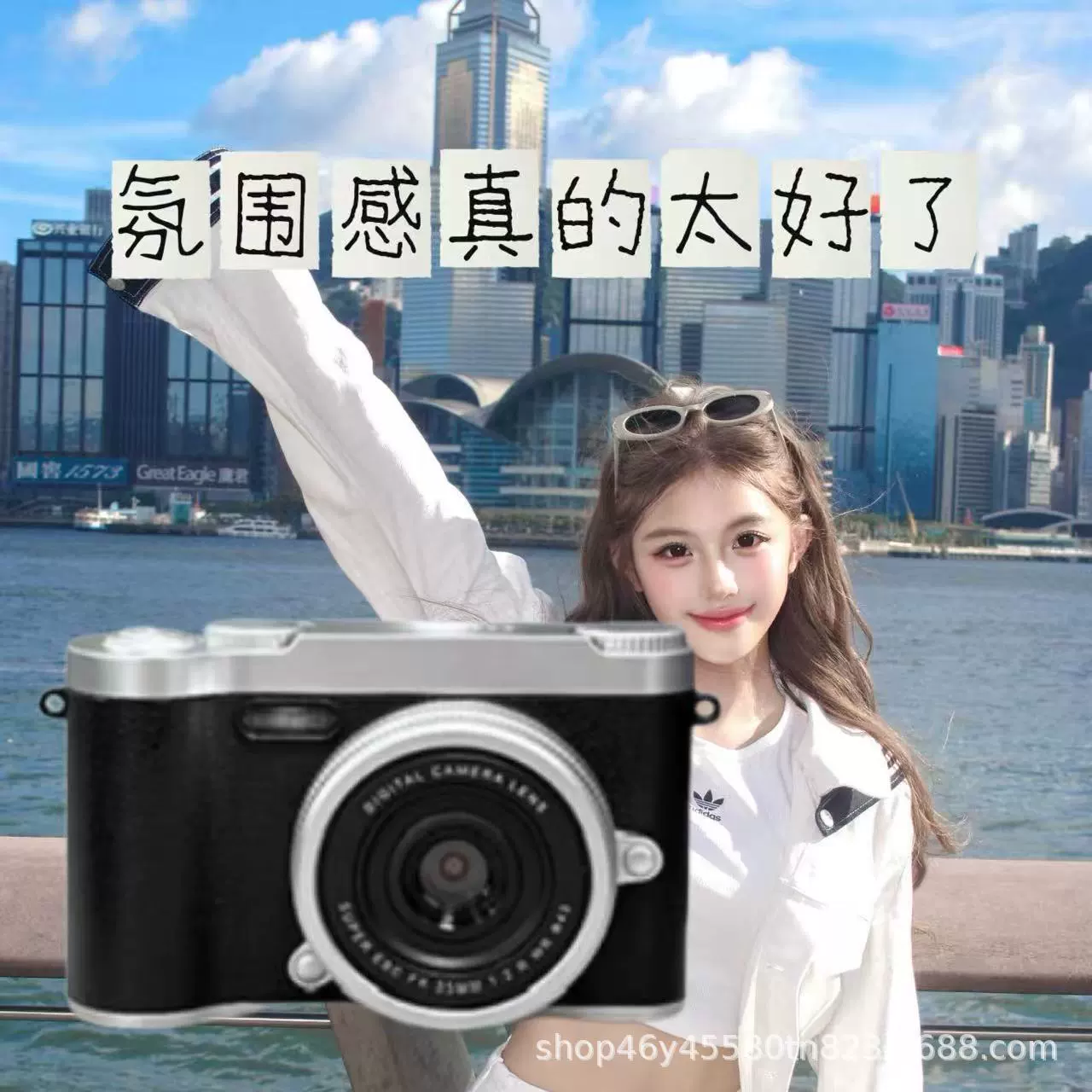 Camera Polaroid 9600W, compact cute student camera with phone upload, 512G package option