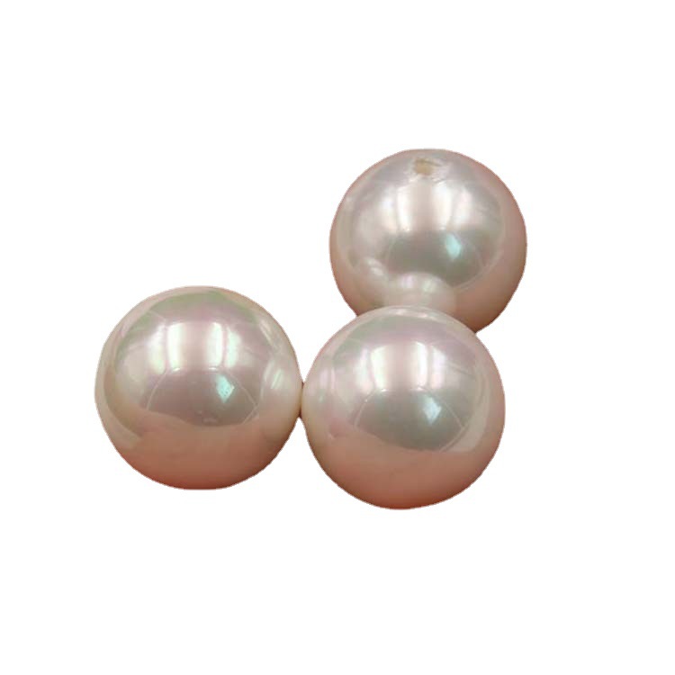 メーカー卸売り白色半穴貝殻珠3-18mm深海貝珠diyピアスペンダント髪クリップ真珠散珠