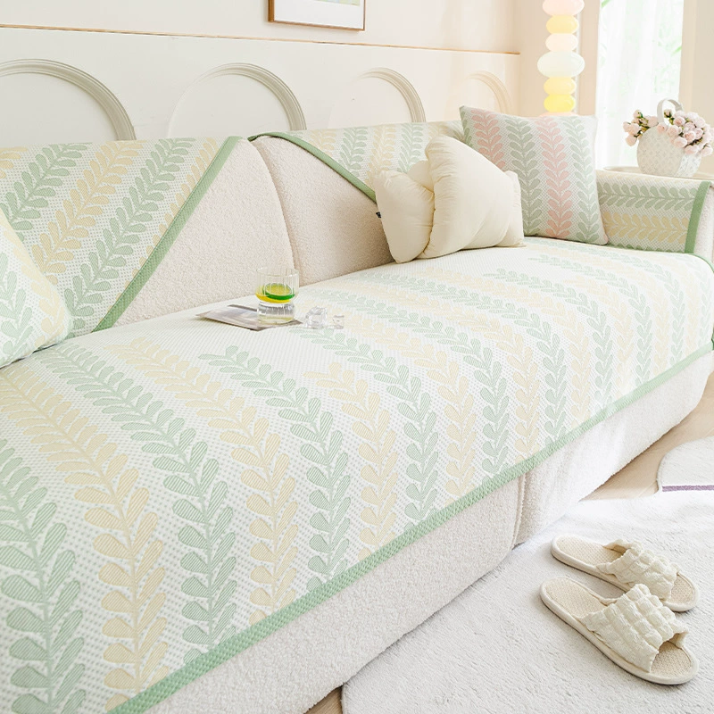 Охлаждающая подушка для дивана из ледяного шелка Cool Doudou, новинка лета 2025 года, с фиксированным противоскользящим покрытием, защитой от кошачьих царапин и прямым краем.