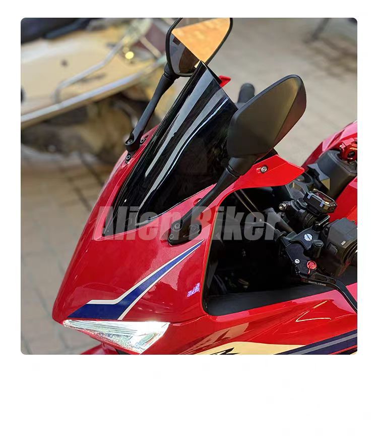 Suitable for Honda Cbr650R New Model Modified Height-Increasing Racing Windshield, Same Style as Wrs, 24-26 Height-Increasing Windscreen