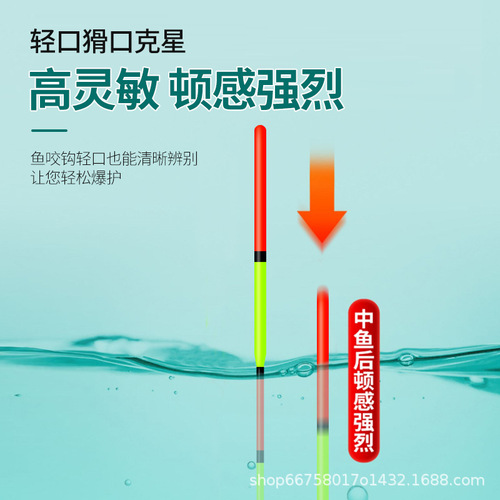 High-sensitivity fish float with bold and eye-catching color painting, anti-drift carp and crucian carp float for wild fishing, comprehensive mixed culture, nano float