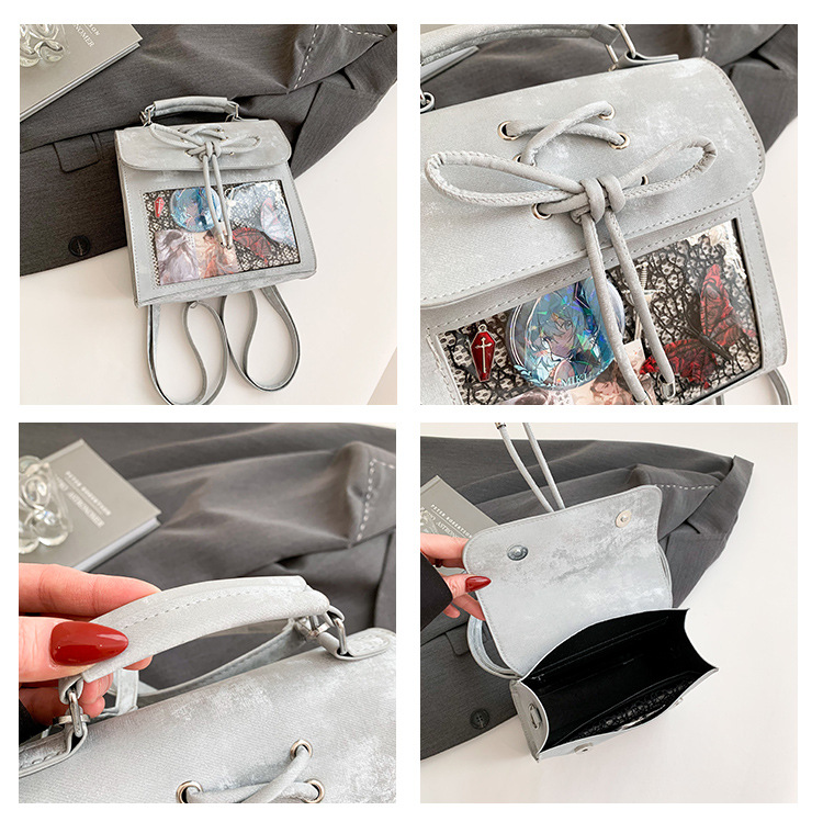 540g Weight Synthetic Leather Lining Material Sewing Thread Fashion Element Magnetic Buckle Closure Type Double Shoulder Straps Strap Type Functional Backpack Bags Type Casual, Daily Occasion Pu Leather Material Women's Backpack Backpack Color Block Pattern All Seasons Season Women's Gender Cute, Streetwear Style Square Shape Color Block Casual Daily Women's Backpack Functional Backpack 2