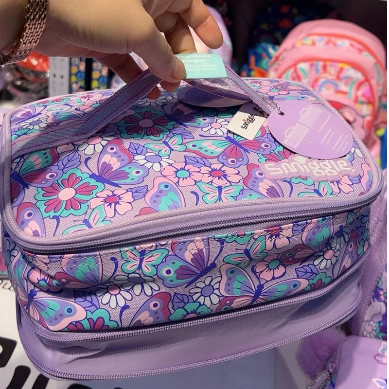 Ранец 澳洲smiggle餐包双层手提包饭盒包小学生儿童防水保温袋lunch bag
