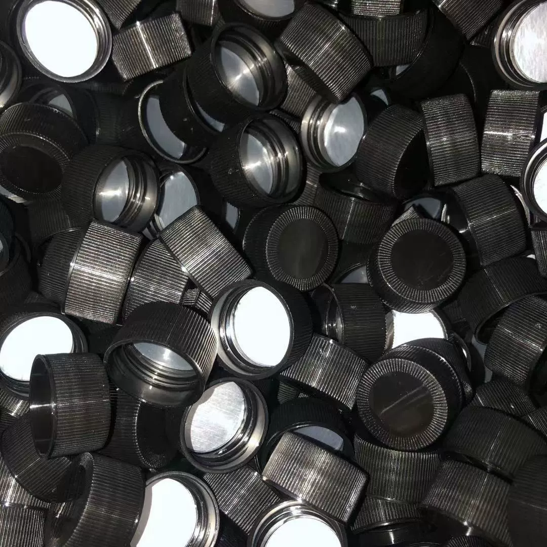 28/410 пластиковая крышка 28 зубов черная крышка плоская крышка ПЭ крышка алюминиевой фольги ЛЮБИМЦА крышка алюминиевой фольги обычная крышка