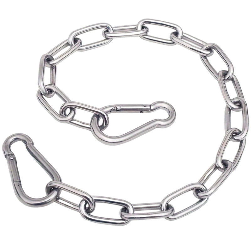 Цепь для сушки белья из нержавеющей стали 304, веревка для сушки одеял, водонепроницаемая, антикоррозийная, ветрозащитная, противоскользящая, цепь для балконной стиральной веревки