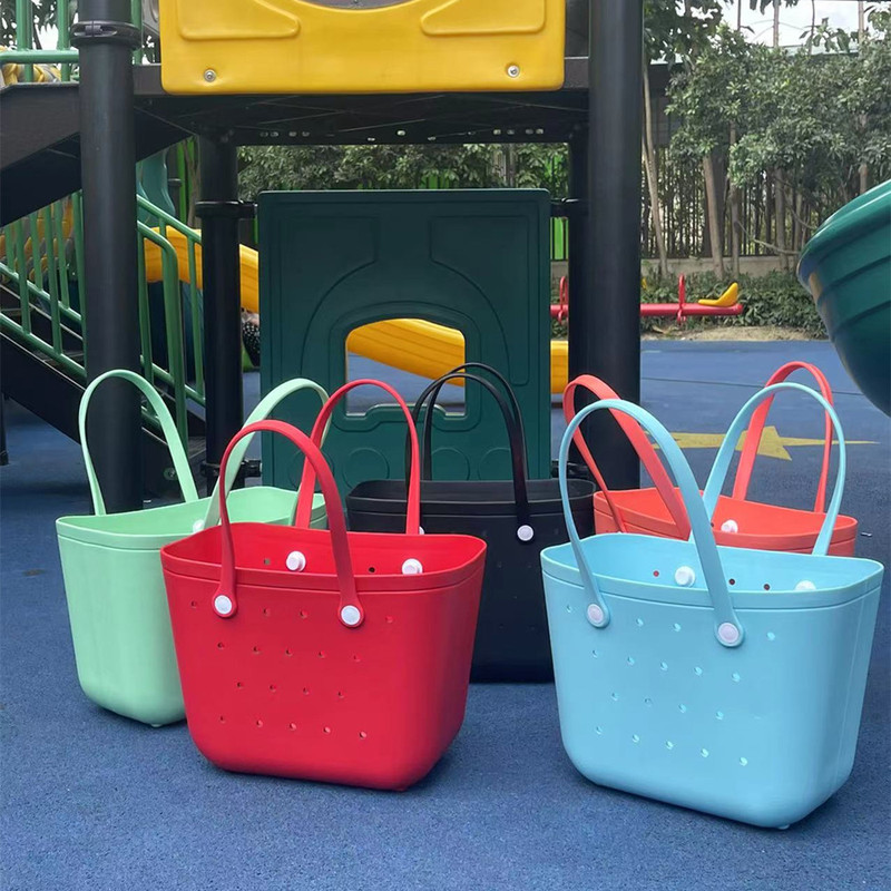 bogg same style round big bag camping outdoor EVA large capacity handbag vegetable basket ladies hand shoulder bag