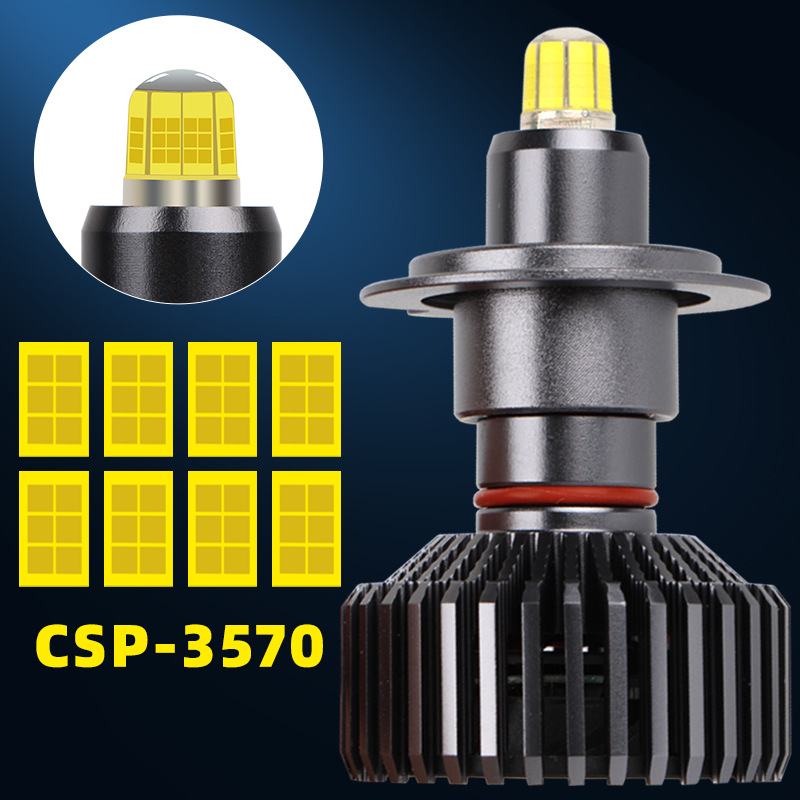 360-degree LED headlights with 48 chip high-power LED automotive headlights, focusing vehicle light, super bright car light