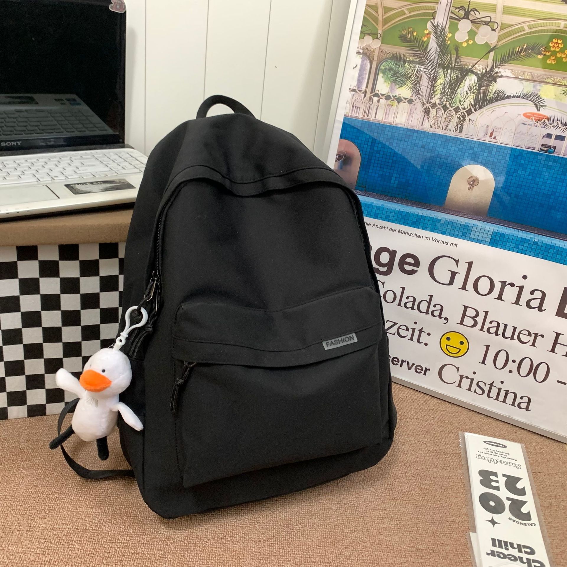 다용도 블랙(어서 오리 펜던트)