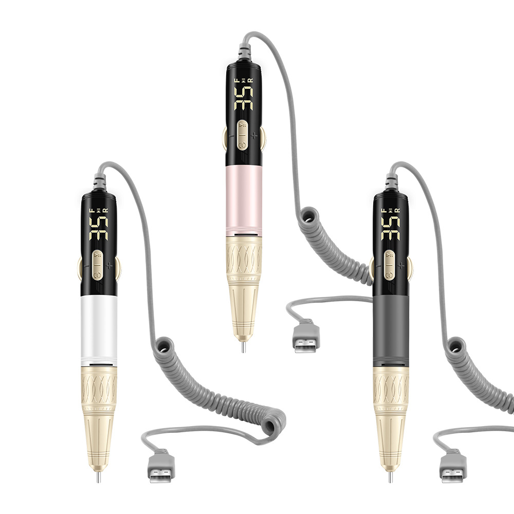 JIMDOA personalizado transfronterizo pulizador de uñas USB, cuerpo de aleación de aluminio especial para la tienda de uñas, un solo tipo conveniente