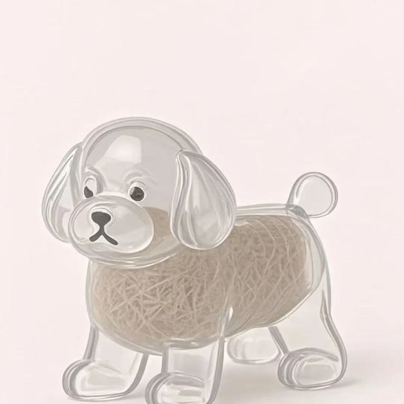 人気の透明でかわいい子犬の毛皮収納ボックスペンダント、高価値バッグペンダント、カプセル記念コレクションペンダント|undefined