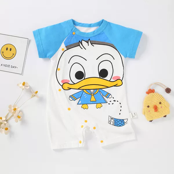 Short -sleeved naughty duck