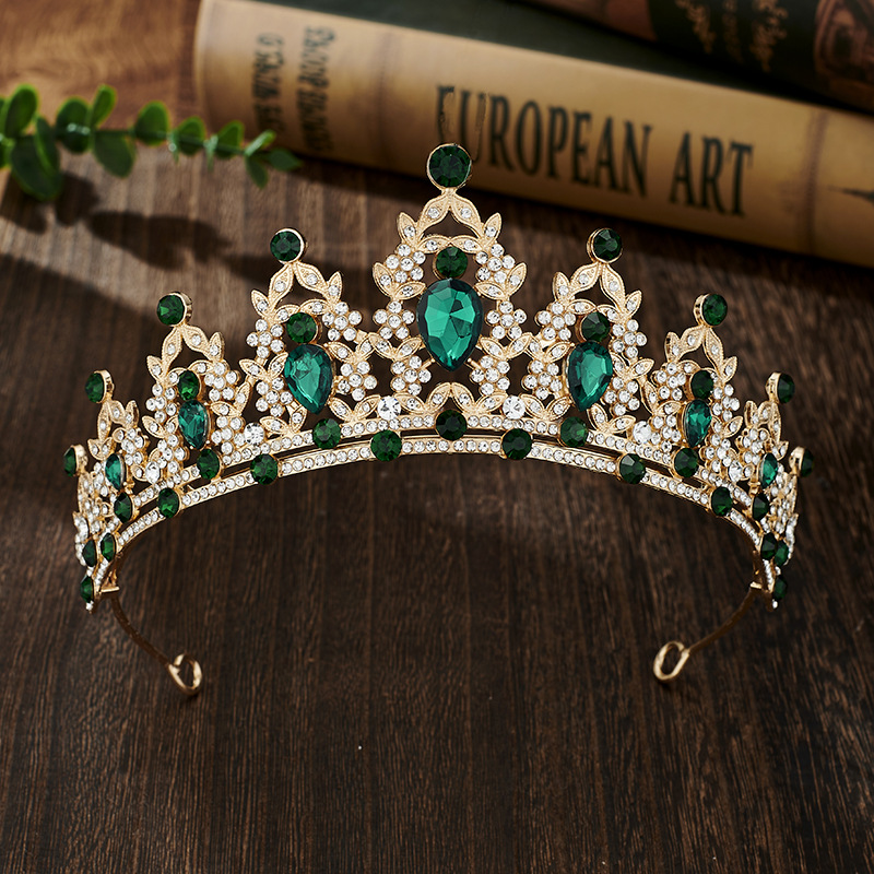 Glam Luxurious Lady Crown Alloy Plating Inlay Zircon Crown display picture 3