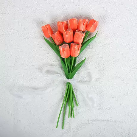 Orange lily of the valley tulip