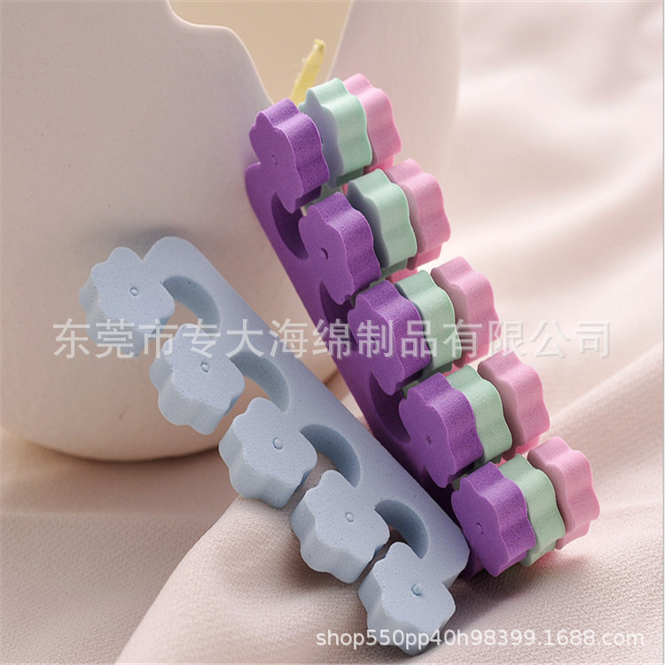 EVA手指海绵分隔器 桃心EVA分指器 美甲分趾器美甲工具心形分指棉