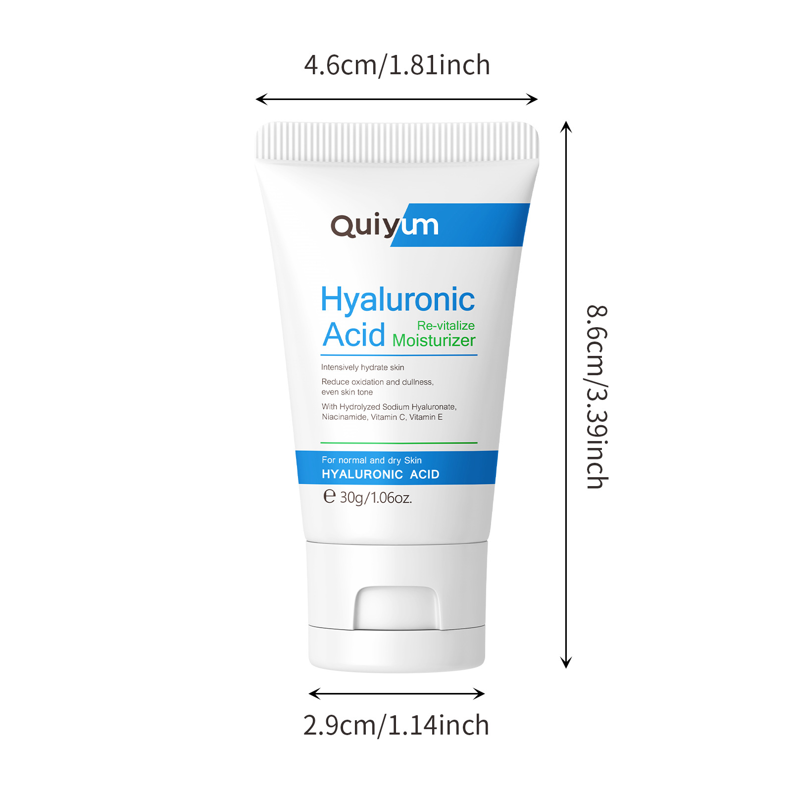 Cross-border new product quiyum hyaluronic acid Scrub 50g for cleansing facial skin, manufacturer in stock, one-piece consignment details Picture
