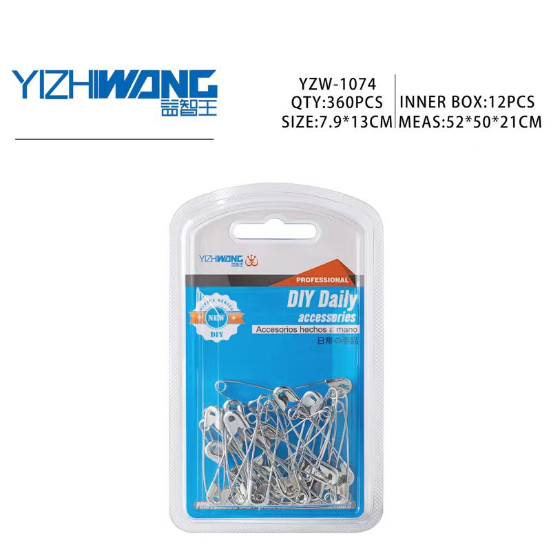 Bubble shell pin tag small gold clothing store label buckle pin brooch fixed clothes 2 yuan large paper clip