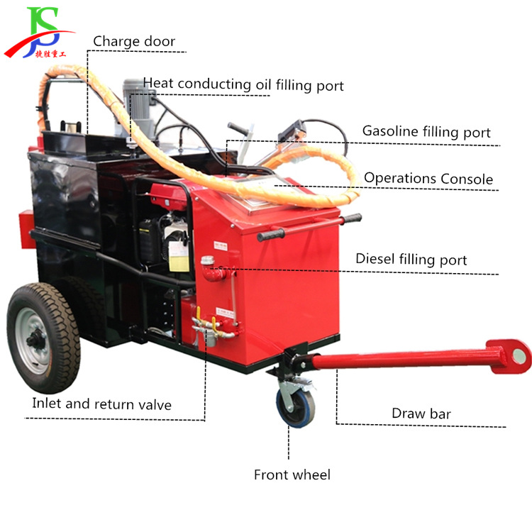 máquina de pulverización de asfalto emulsionado para la renovación del pavimento máquina de pulverización de asfalto para la construcción del pavimento asfalto calentamiento asfalto equipo de pulverización