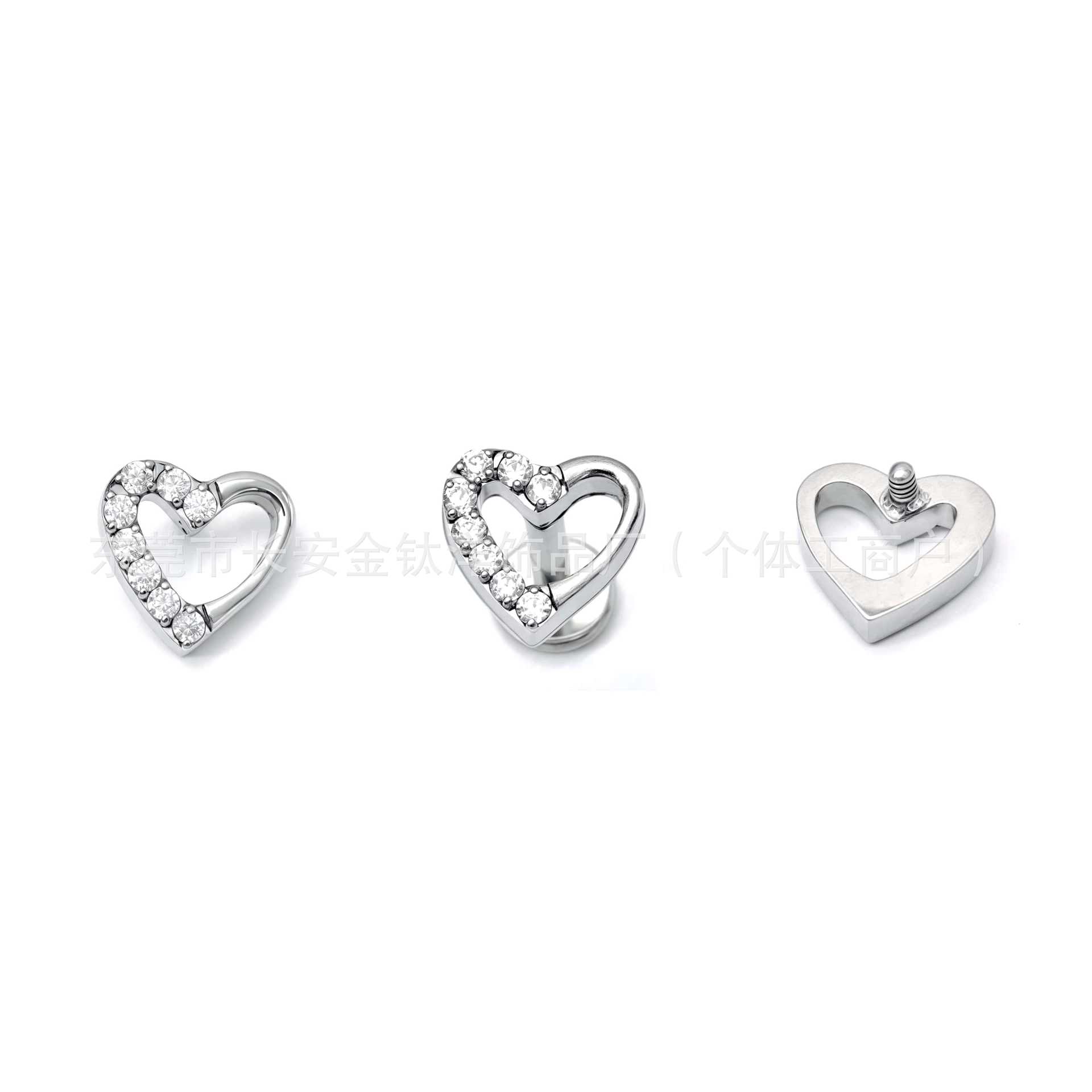 Pointed titanium steel lip stud product view