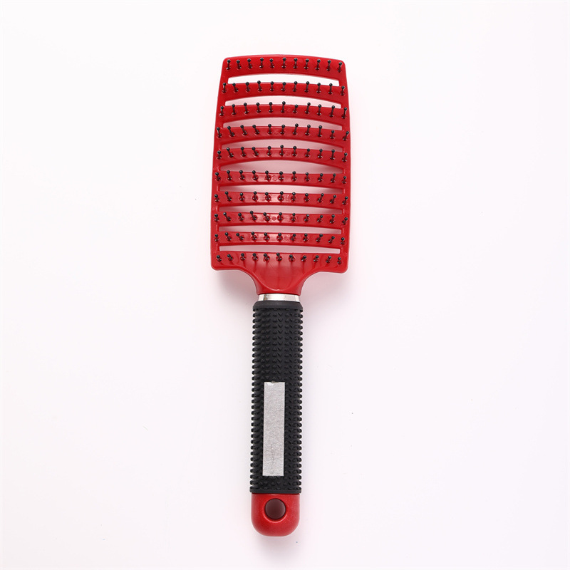 Red monofilament [rubber-coated large curved comb]