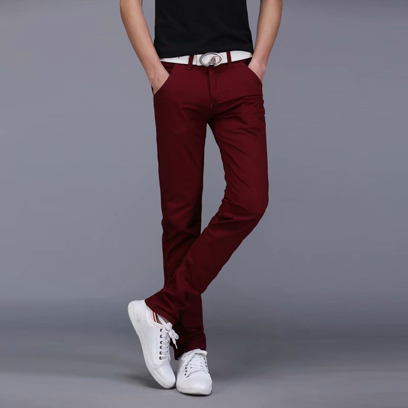 wine red-Trousers