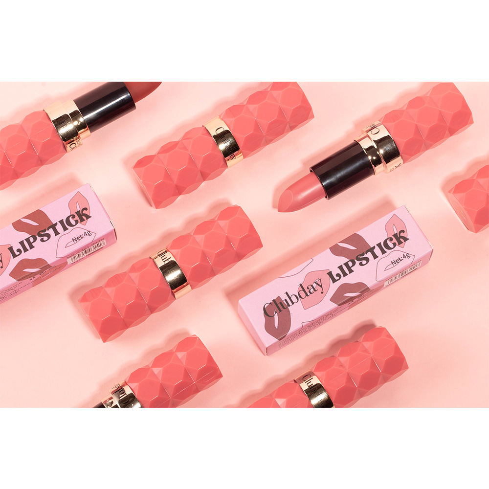 Clubday diamond-cut matte lipstick, non-fading and non-sticky velvet 8-color matte lipstick undefined