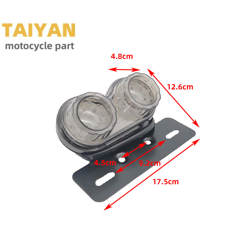 Modifying Motorcycle LED Rear Lights, Harley Cruise Prince Beach Bike Off-Road Bike Retro Dual-Objective Rear Brake Lights