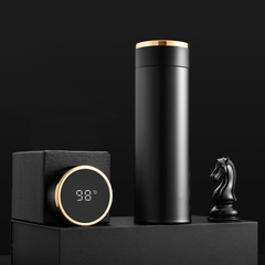 New stainless steel thermos cup men's straight cup intelligent temperature measurement temperature display water cup business gift custom engraving