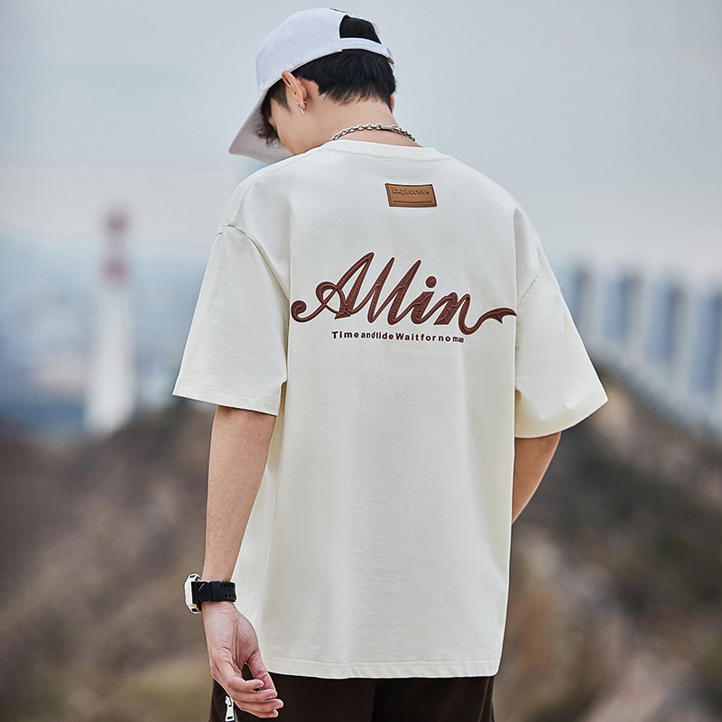 クロスボーダー GURBAKS 夏新作 半袖 Tシャツ メンズ イン トレンド 万能 半袖 アメリカン プリント ルーズ|undefined