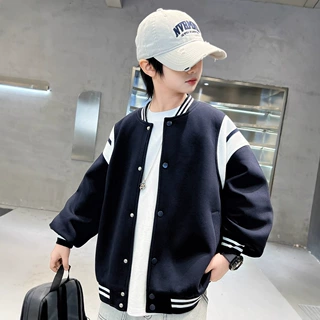 儿童装男童春装棒球服外套2025新款春秋款中大童帅气秋季男孩衣服