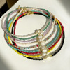 Crystal, beaded bracelet, organic necklace from pearl, summer accessory, European style, does not fade, wholesale