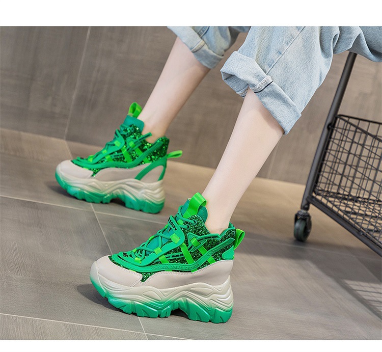 Giày sneaker nữ đế dày độn gót ẩn đính sequin xuân 2026 — M2269-1 Màu cà phê lót nhung, M2269-1 màu đen lót nhung, M2269-1 xanh lục lót nhung, M2269 màu tím một lớp bên trong chi tiết 20
