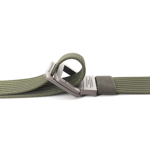 Alloy Double Ring Buckle Belt Men's Korean Style Braided Nylon Tactical Sports Outdoor Pants Belt Canvas Wholesale Men's Style